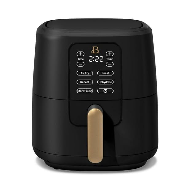 6 Qt Air Fryer with Touch-Activated Display, Black U18947