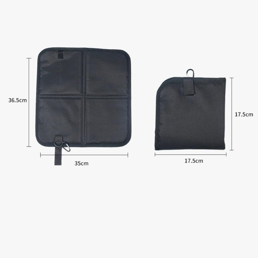 2 Pcs Waterproof Oxford Cloth Folding Seat Mat X63651