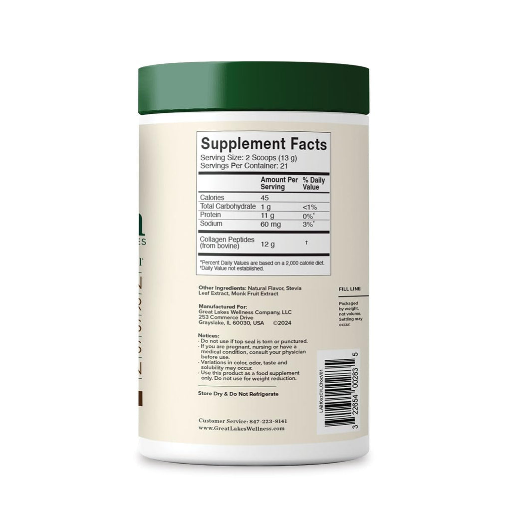 Collagen Peptides Powder, Chocolate, 10 oz F433922