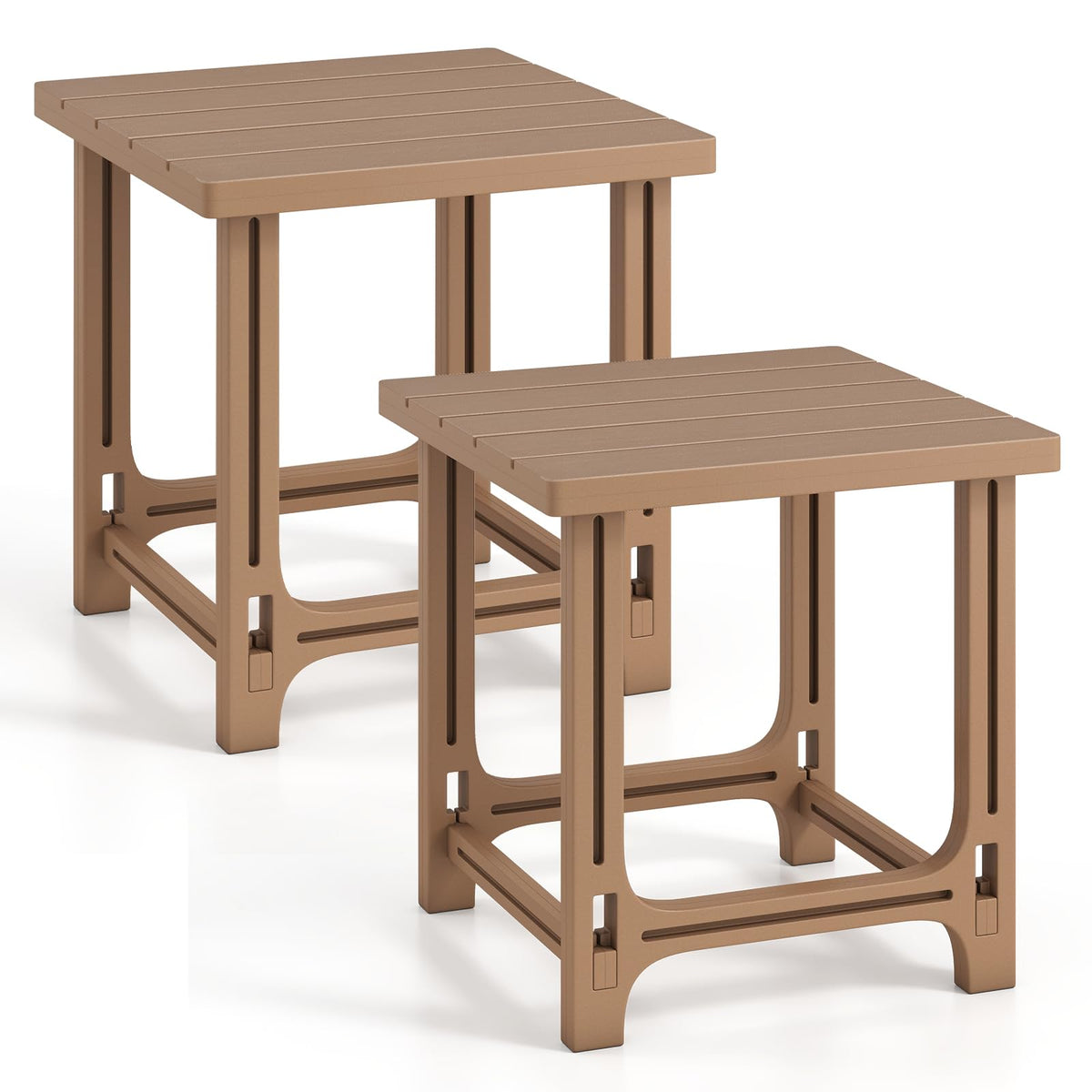 Brown Adirondack Side Table Set of 2 H2692