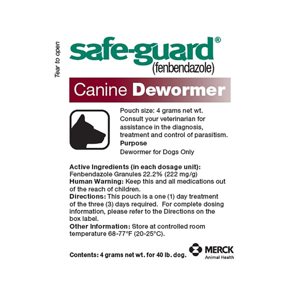 Canine Dewormer 4gm pouch I8983