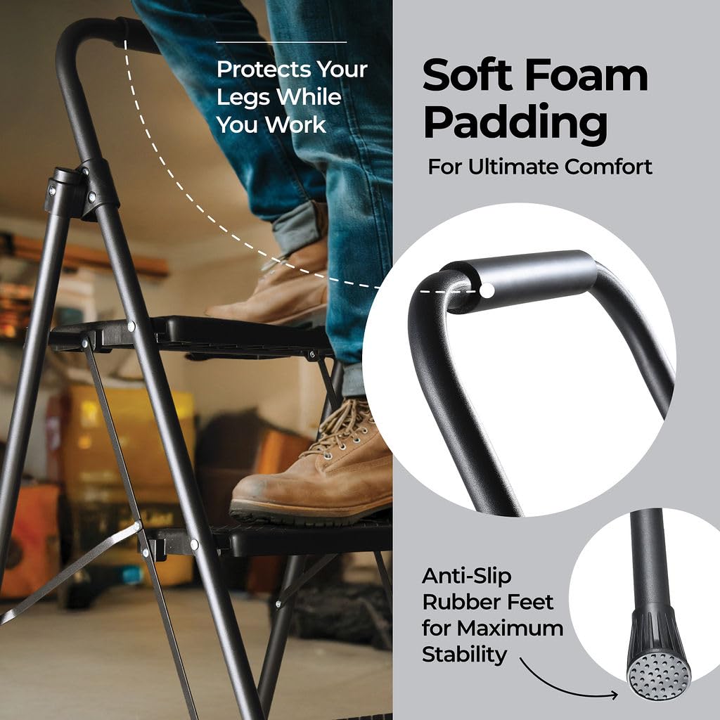 Folding Step Ladder with Anti-Slip Pedal O138723