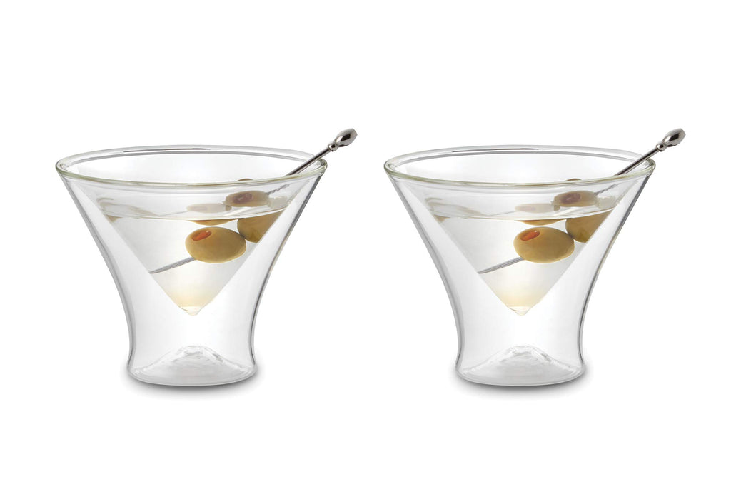 Double Wall Borosilicate Martini Glasses Set of 2 G6458