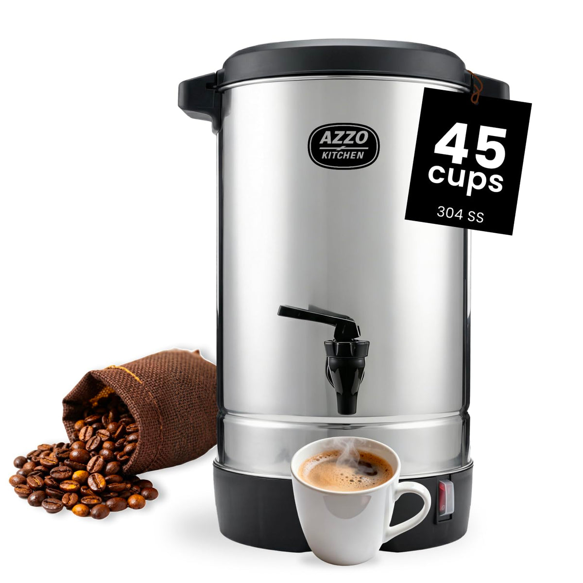 45-Cup Stainless Steel Electric Coffee Urn E27979