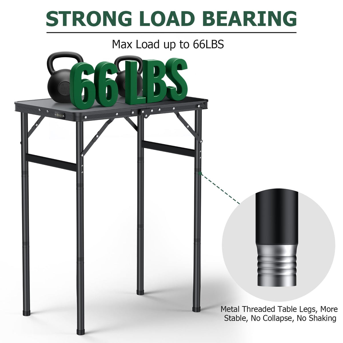 Folding Camping Table 3 Adjustable Height X15492