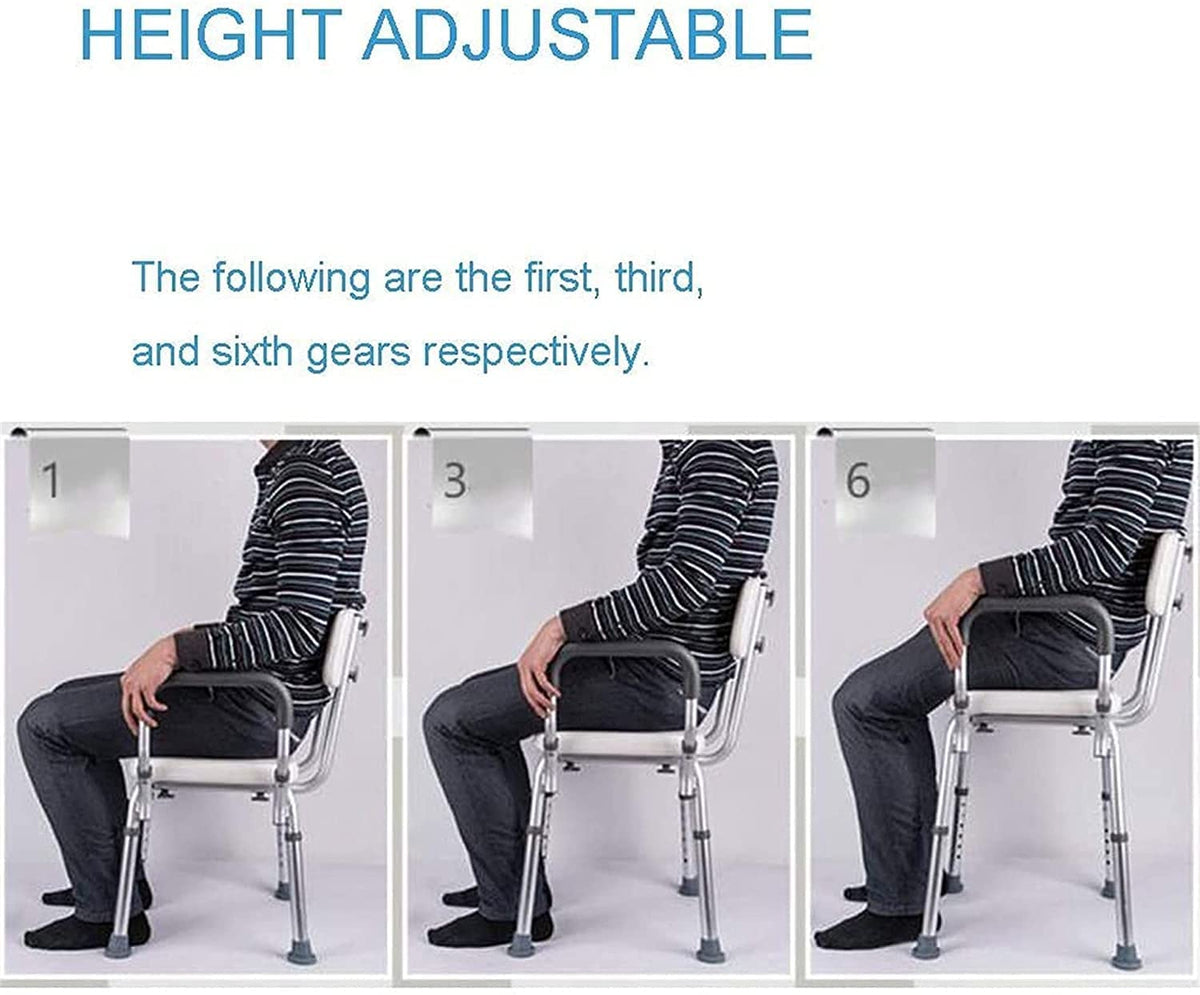 Adjustable Transfer Bench with Arms and Back G76253