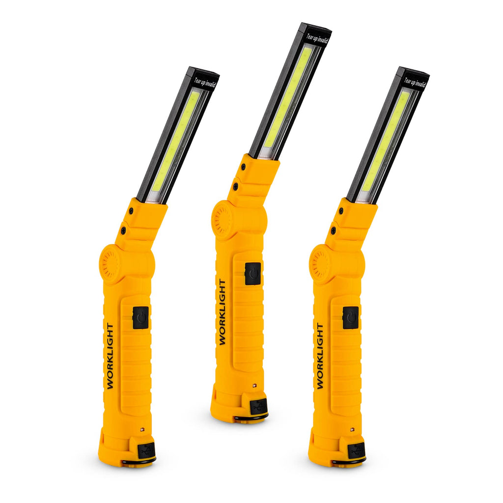 3 Pack Rechargeable LED Work Lights with Magnetic Base B291980