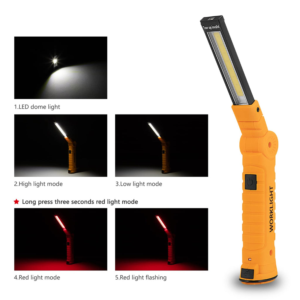 3 Pack Rechargeable LED Work Lights with Magnetic Base B291980