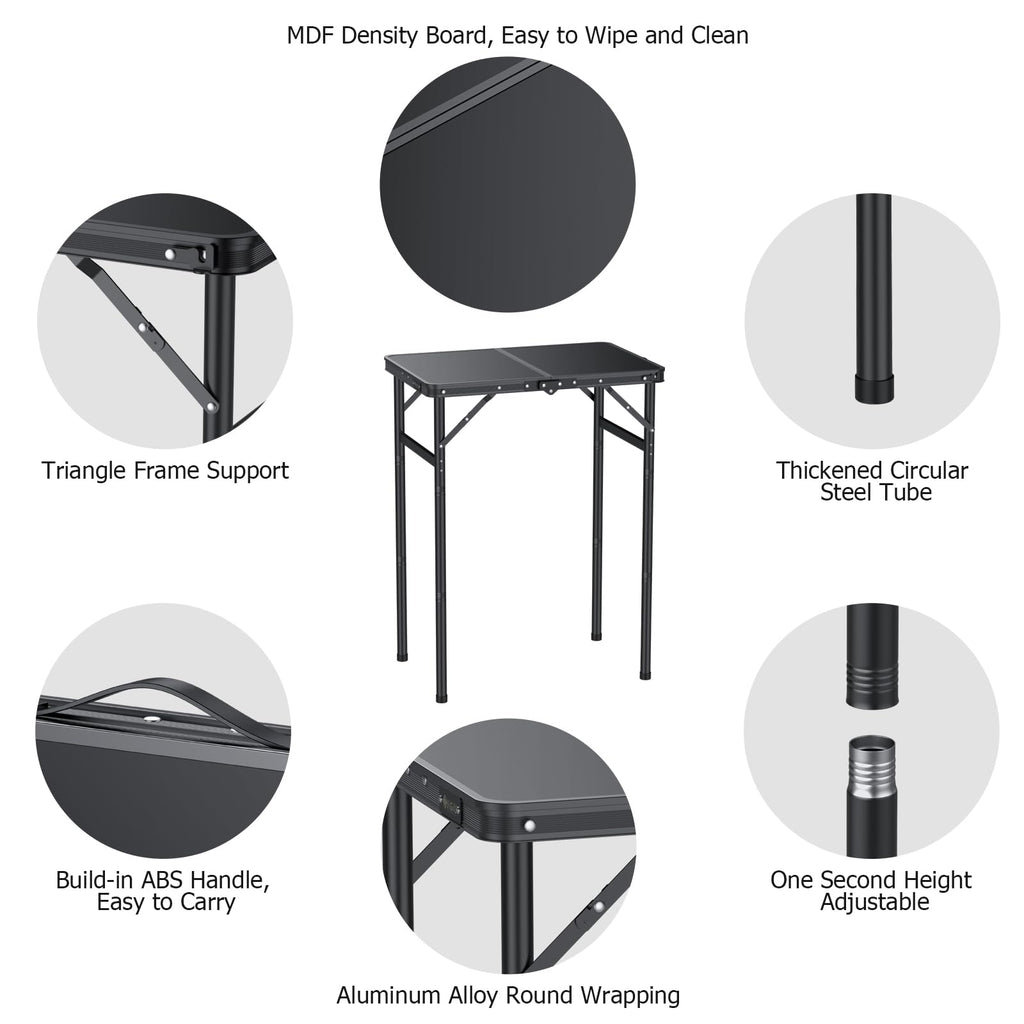 Folding Camping Table 3 Adjustable Height X15492