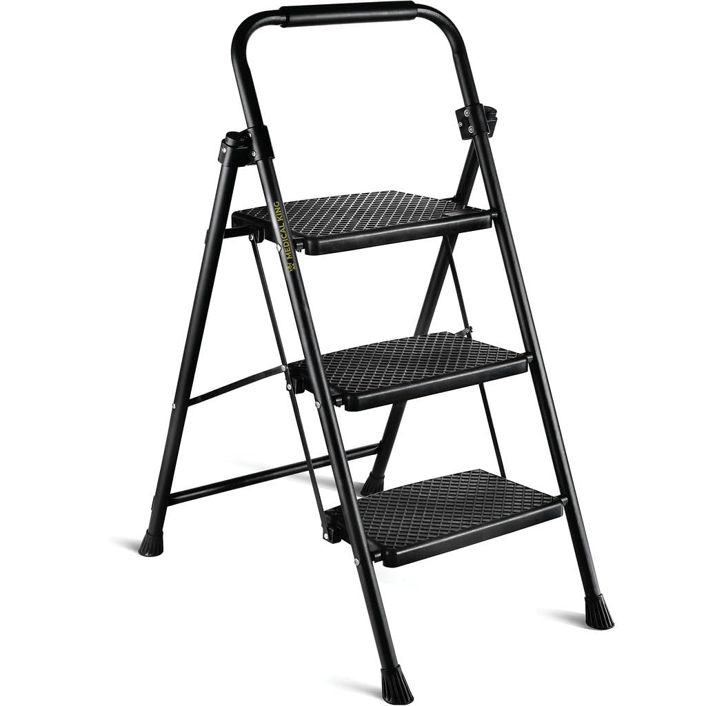Folding Step Ladder with Anti-Slip Pedal O138723