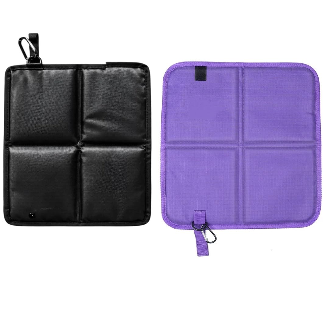 2 Pcs Waterproof Oxford Cloth Folding Seat Mat X63651