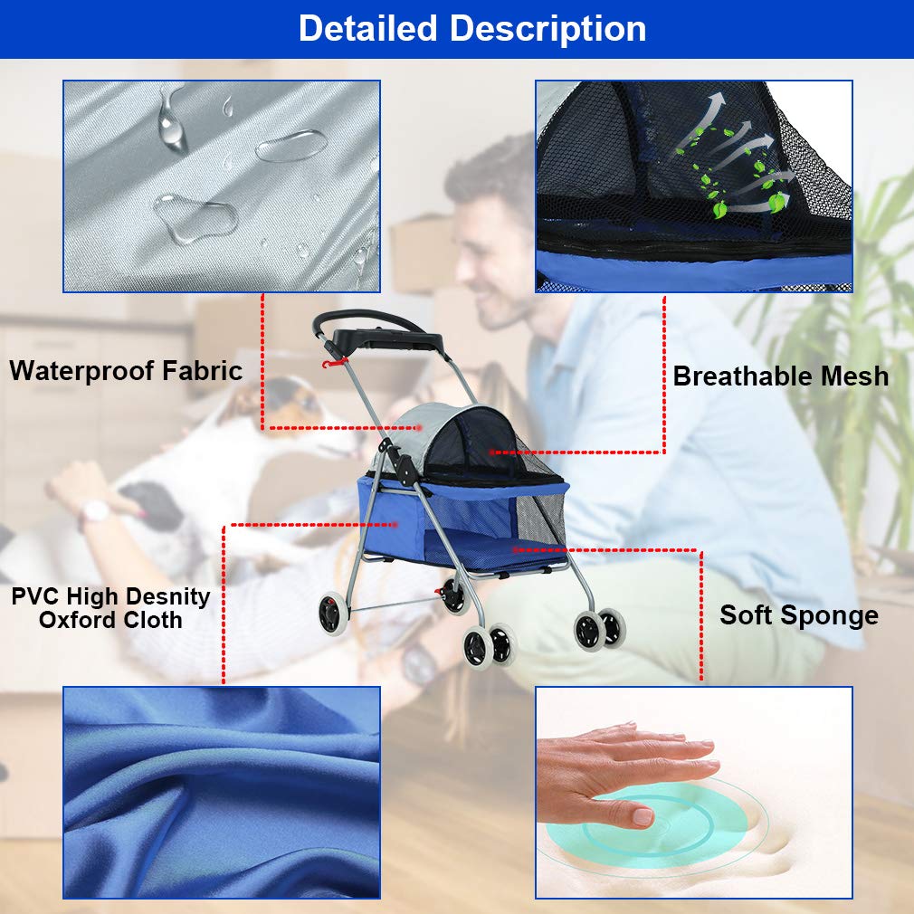 Foldable Pet Stroller F44884