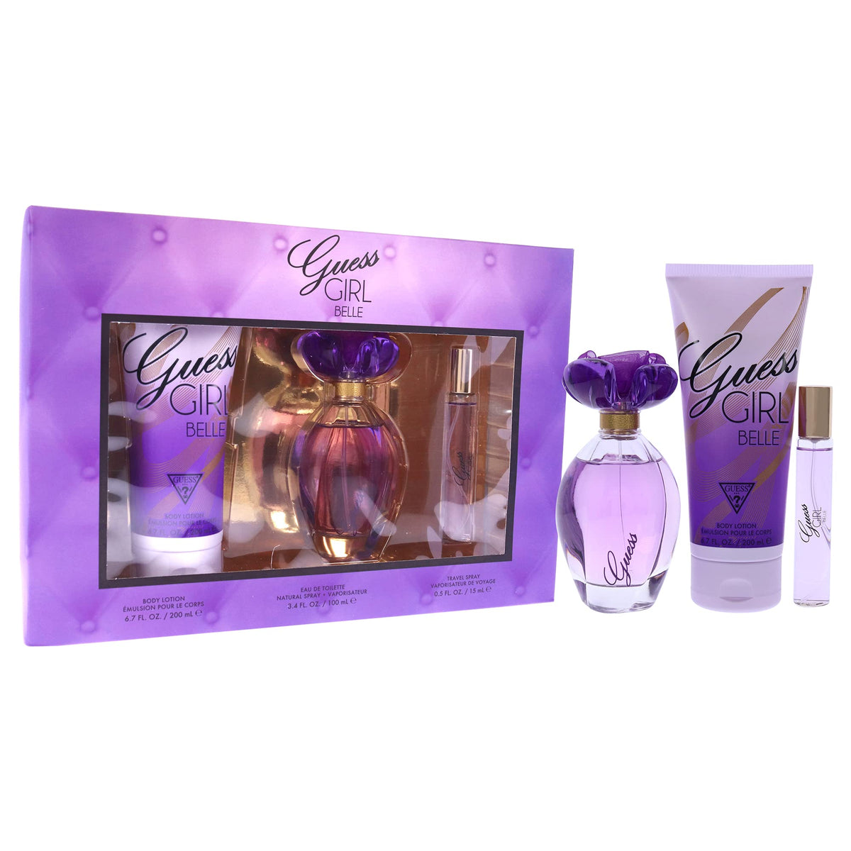 3 Pc Gift Set 3.4 oz EDT Spray 0.5 oz EDP Travel Spray 6.7 oz Body Lotion S581023