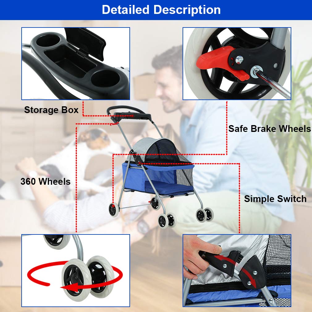 Foldable Pet Stroller F44884