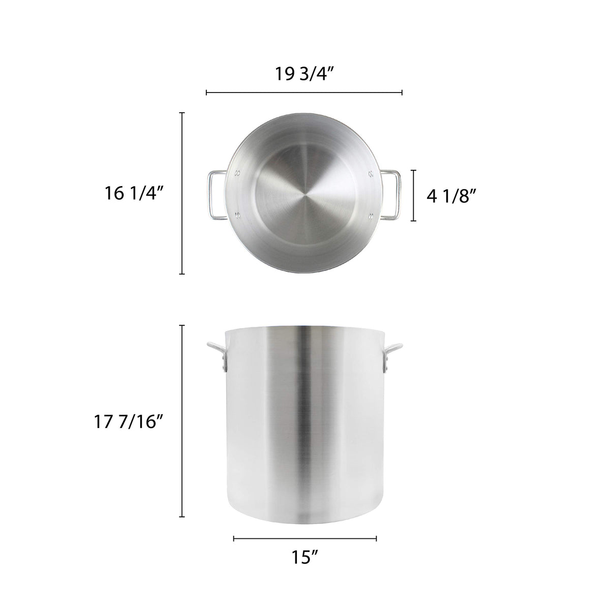 60 quart Aluminum stock pot I155