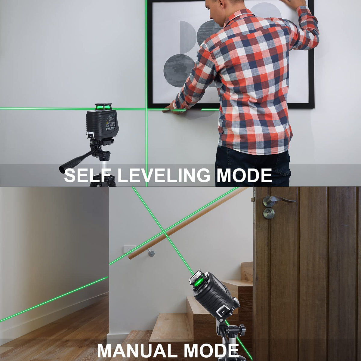 360° Self Leveling Laser Level with Tripod O50443