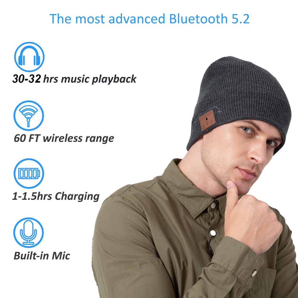 Bluetooth Knit Winter Cap with Microphone L41605