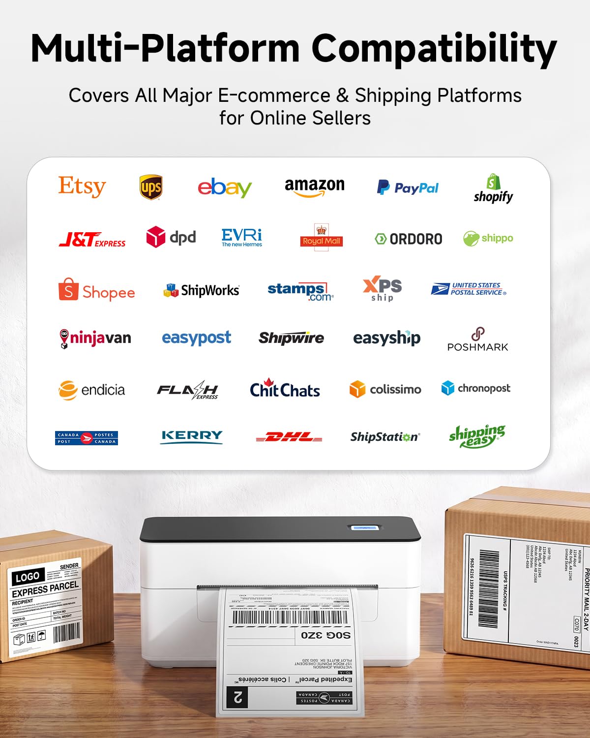 Bluetooth 4x6 Thermal Label Printer X86407