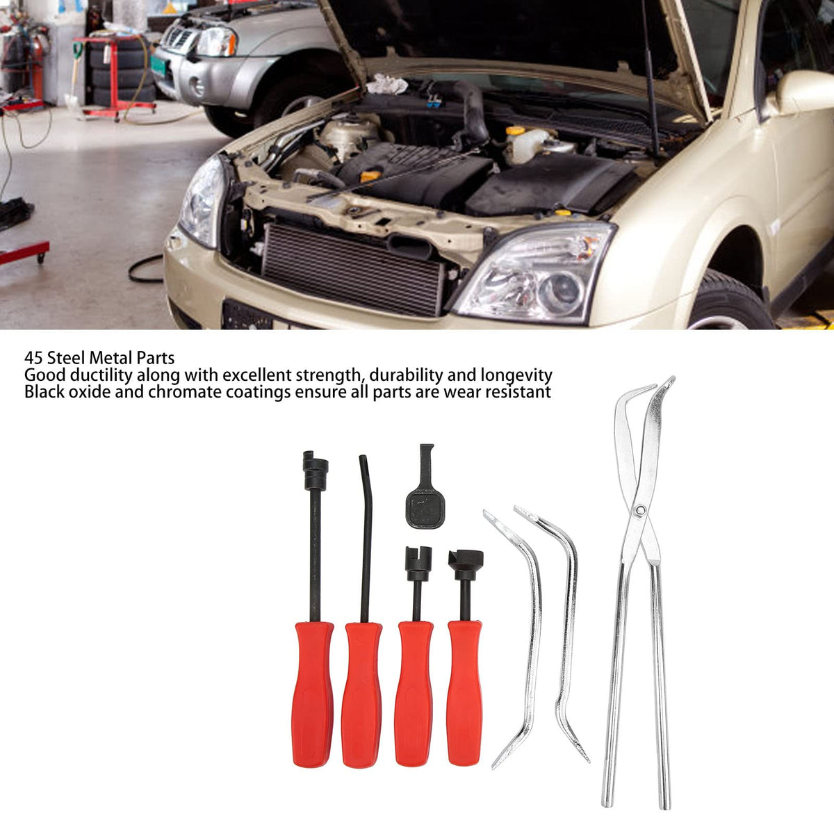 8 Pcs Drum Brake Tool Kit with Storage Box N422