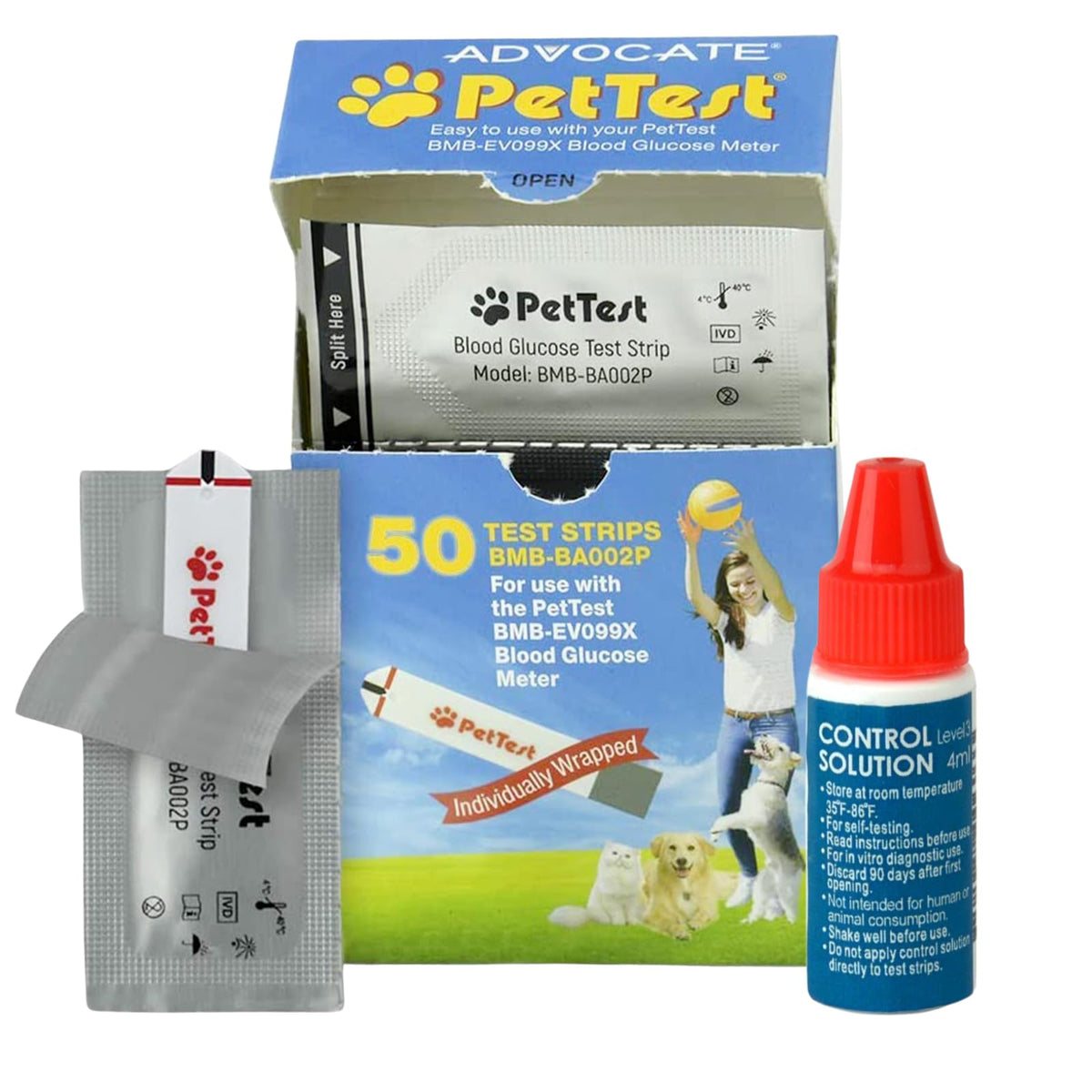 Blood Glucose 50 Test Strips for Dogs & Cats K362