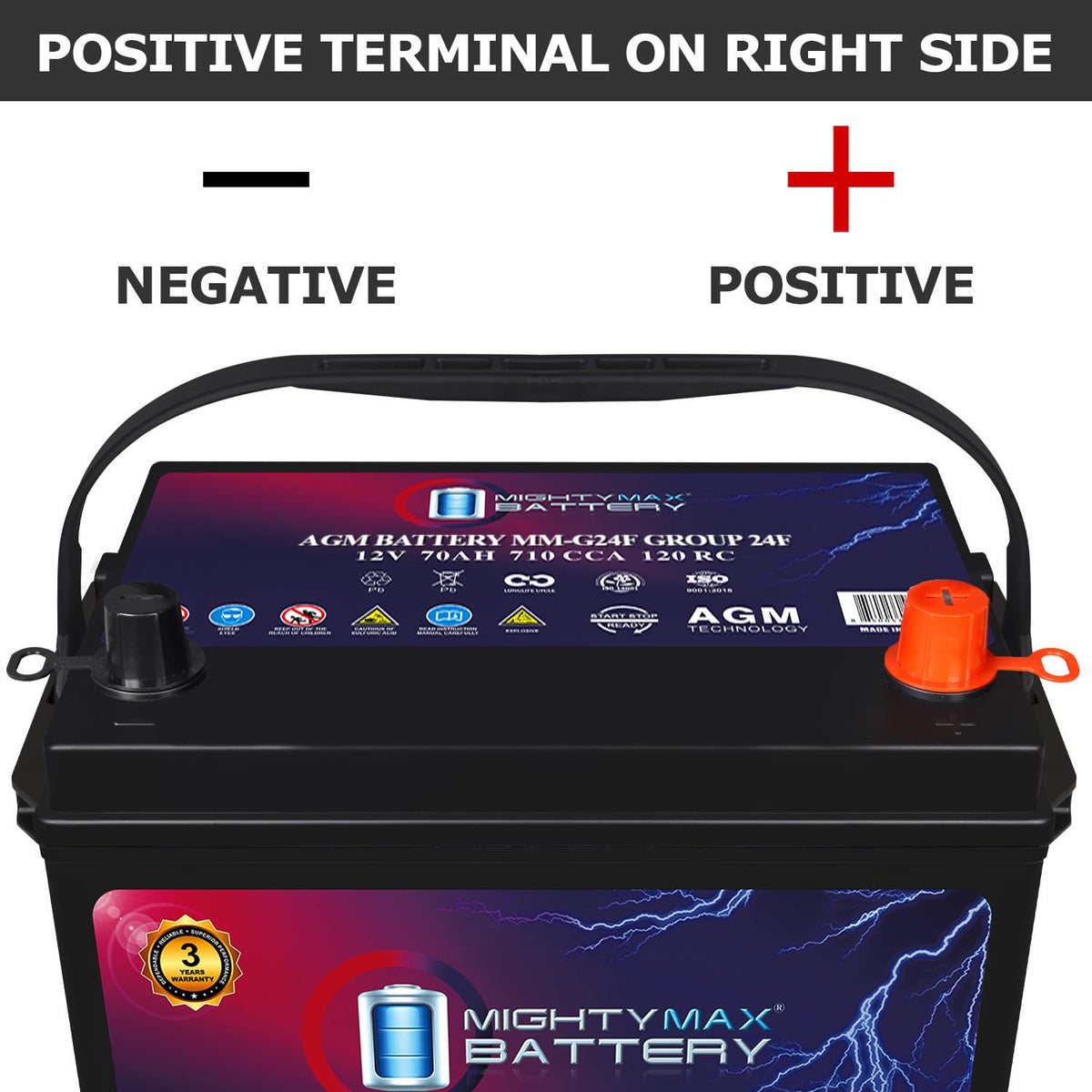 12V 70Ah AGM Replacement Battery R762162