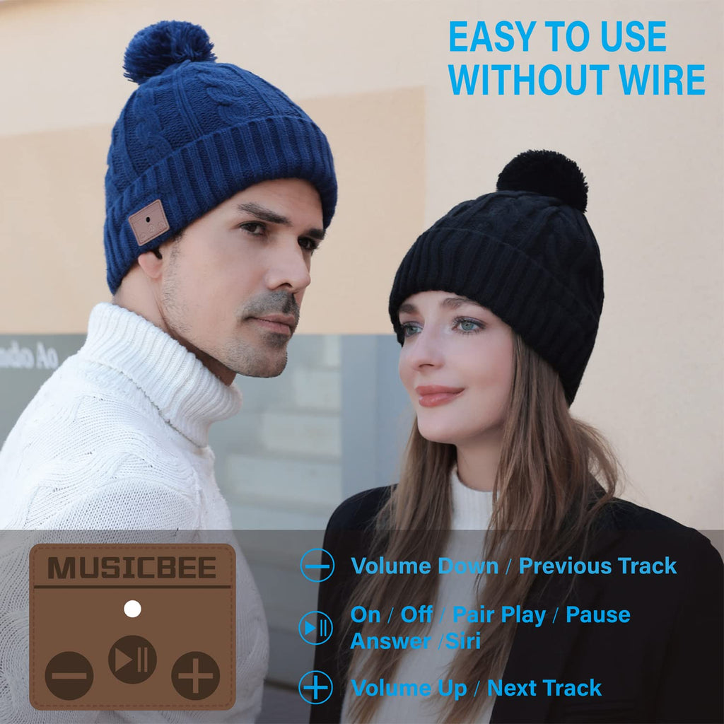 Bluetooth Knit Winter Cap with Microphone L41605