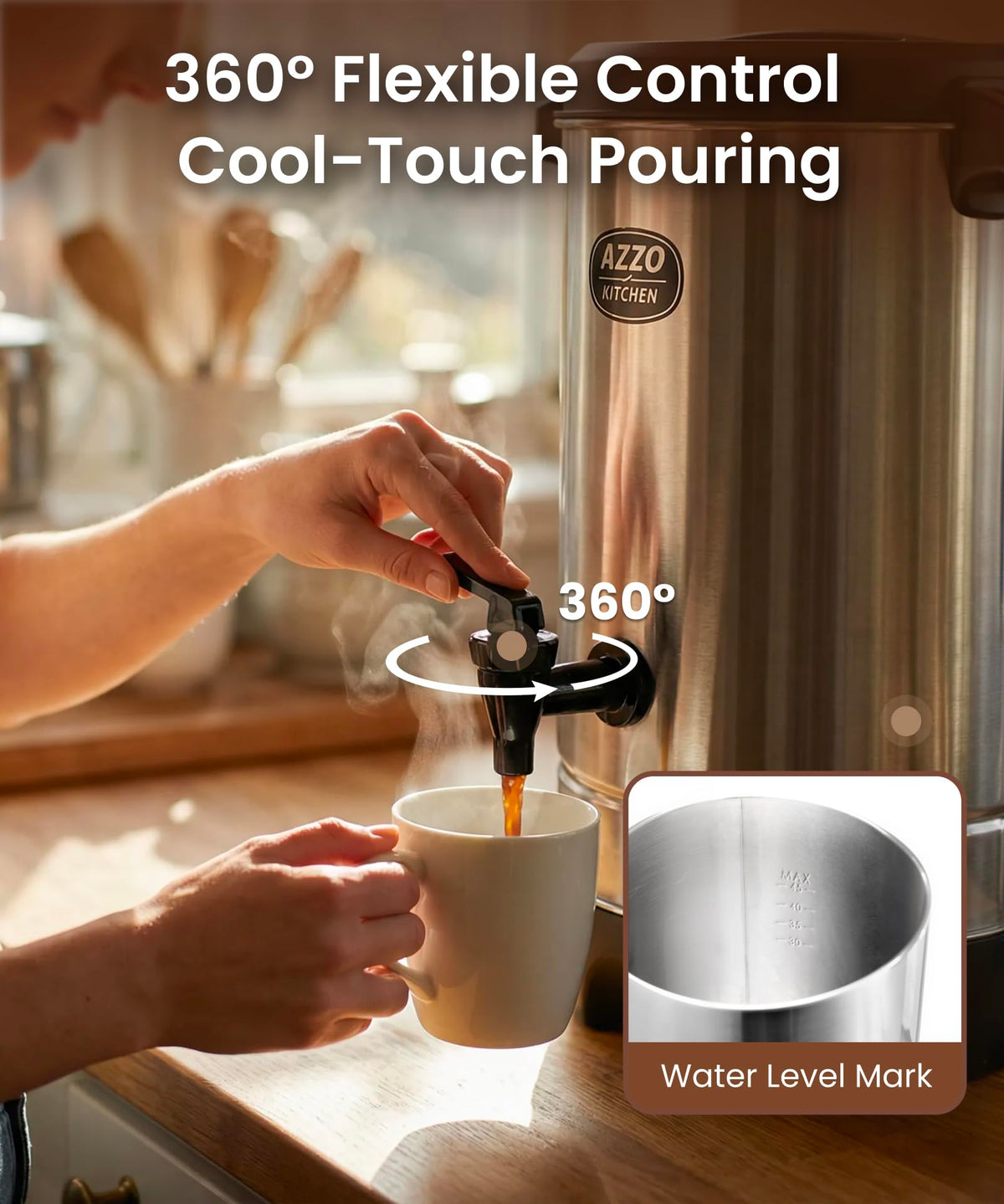 45-Cup Stainless Steel Electric Coffee Urn E27979
