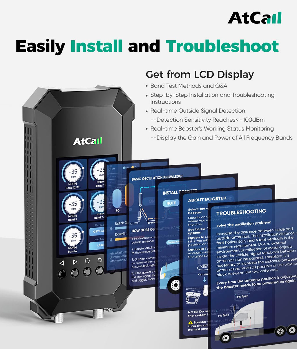 Cell Phone Booster with LCD, 5G 4G LTE Z773
