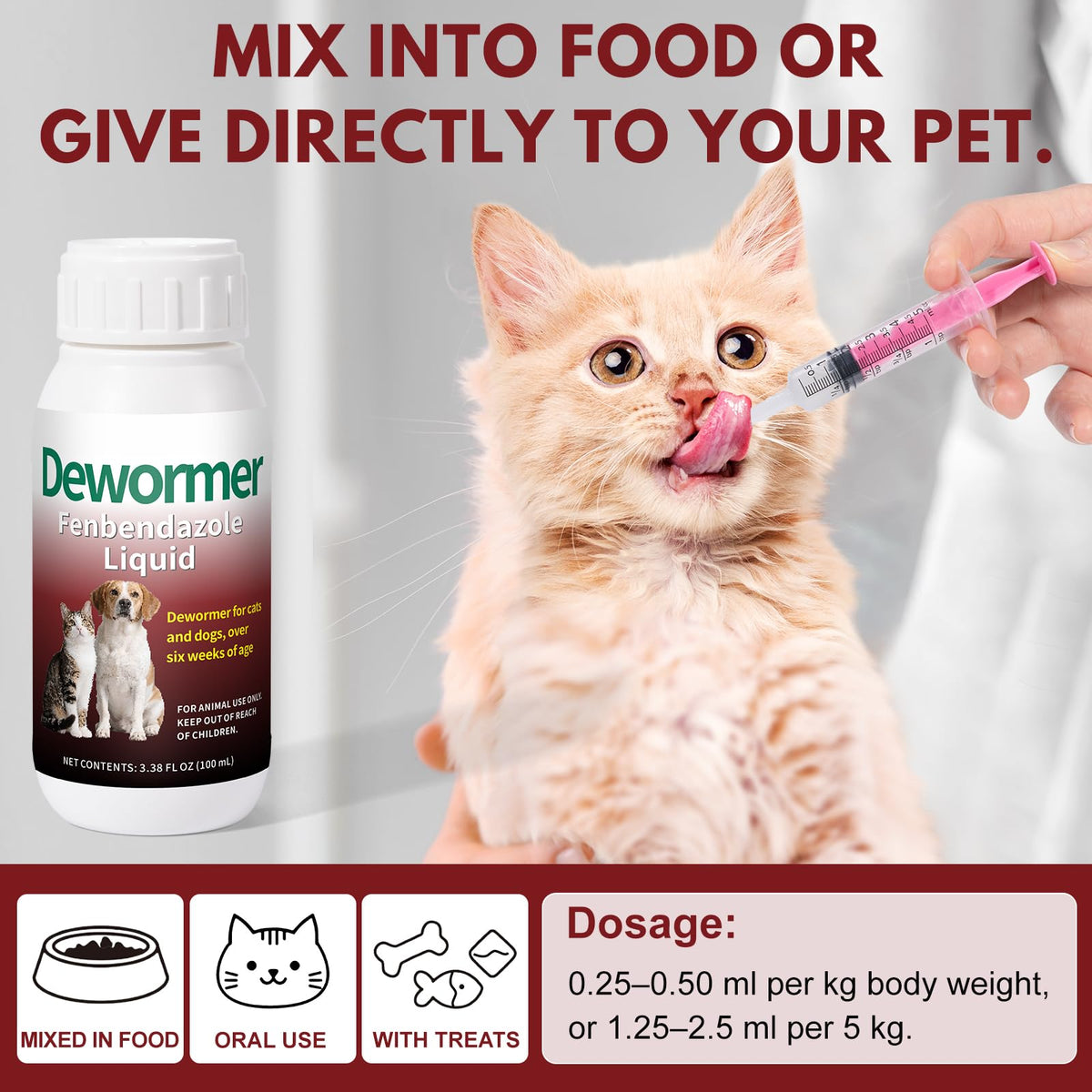 Fenbendazole Dewormer 100 ml Liquid S921