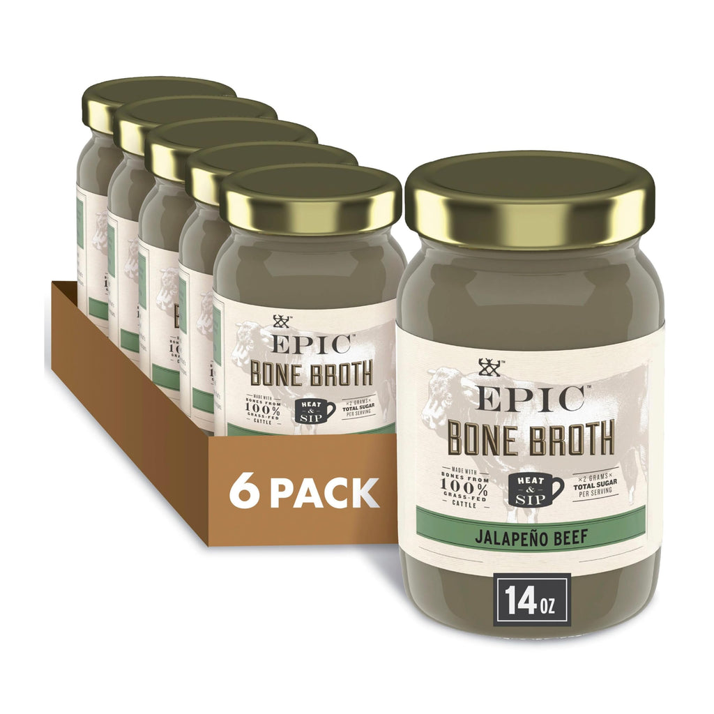 Beef Jalapeno Sea Salt Bone Broth 14 fl oz Pack of 6 V489048