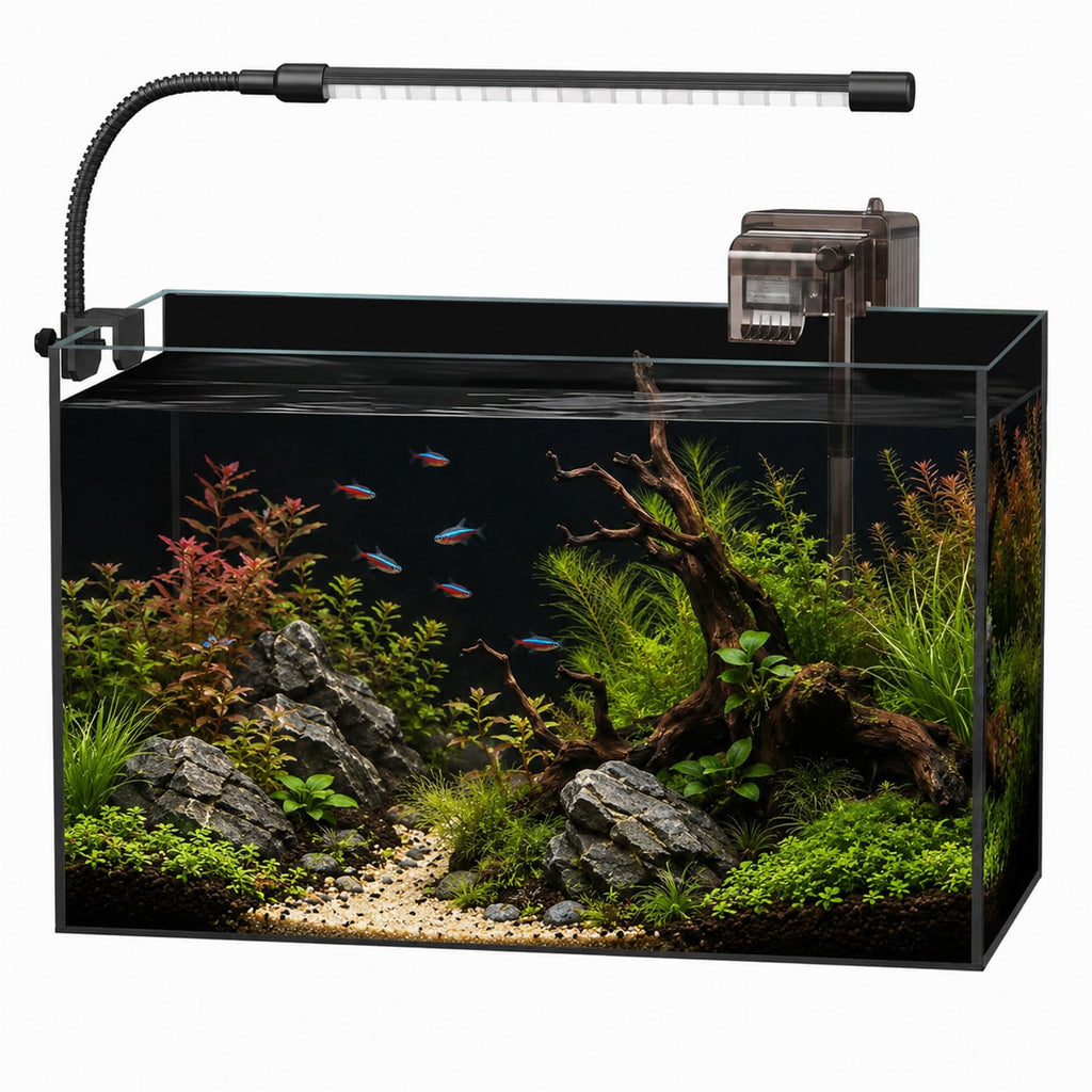 5 Gallon Rimless Glass Aquarium Starter Kit N526