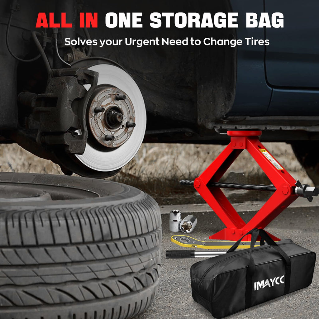 2.5 Ton Car Jack Kit with Lug Wrench O5686