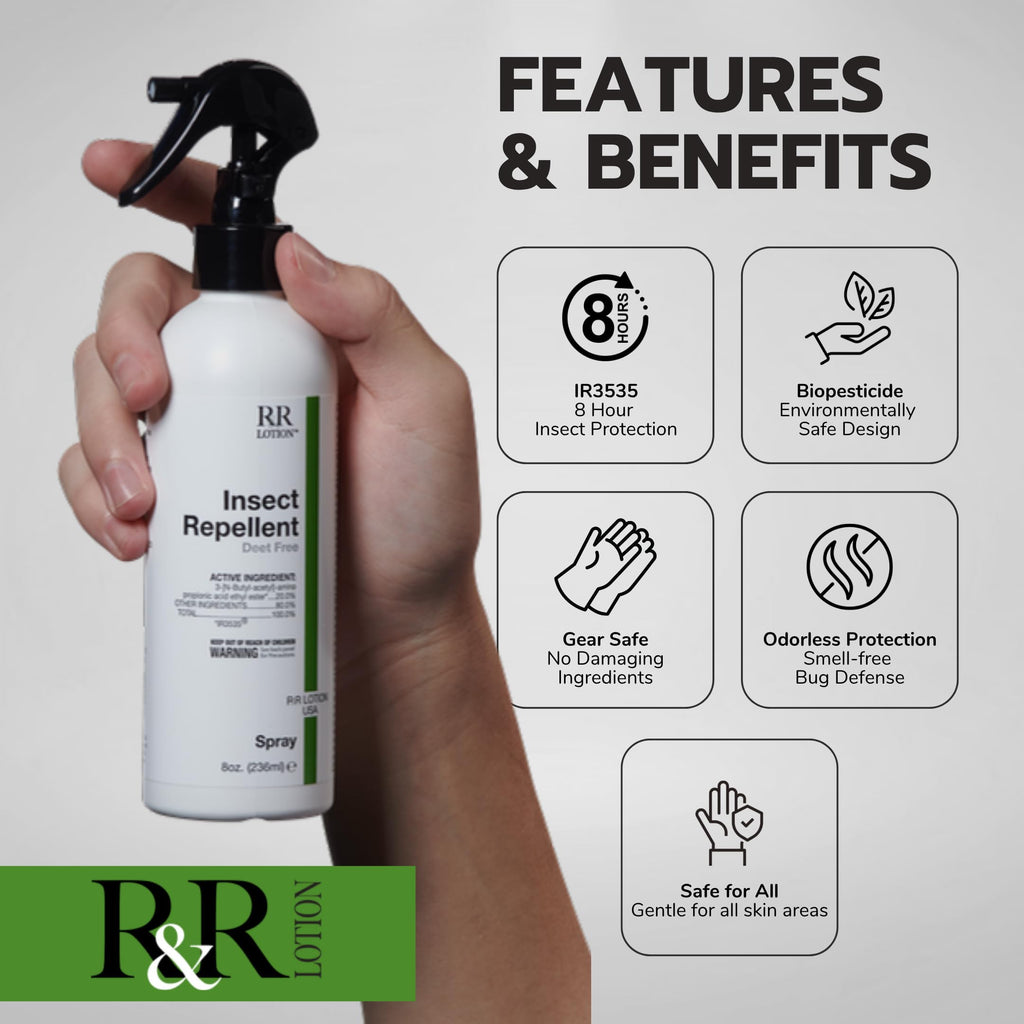 Insect Repellent Spray 8 Hour Protection 32oz Bottle F907255