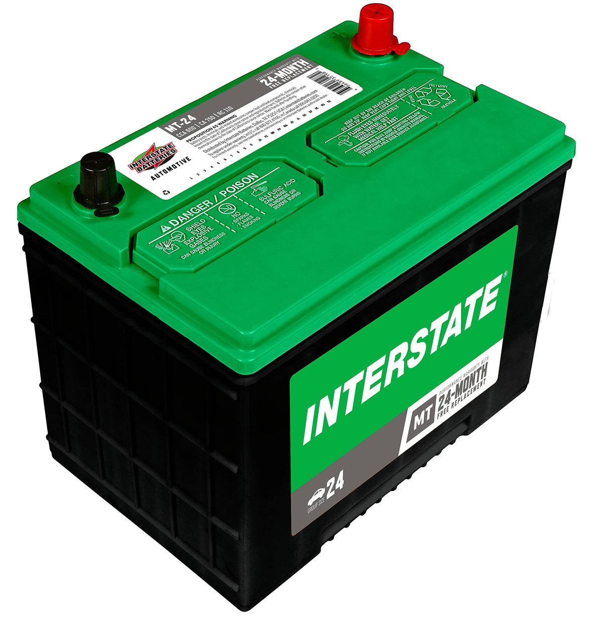 12V 600 CCA Group 24 Car Battery W568