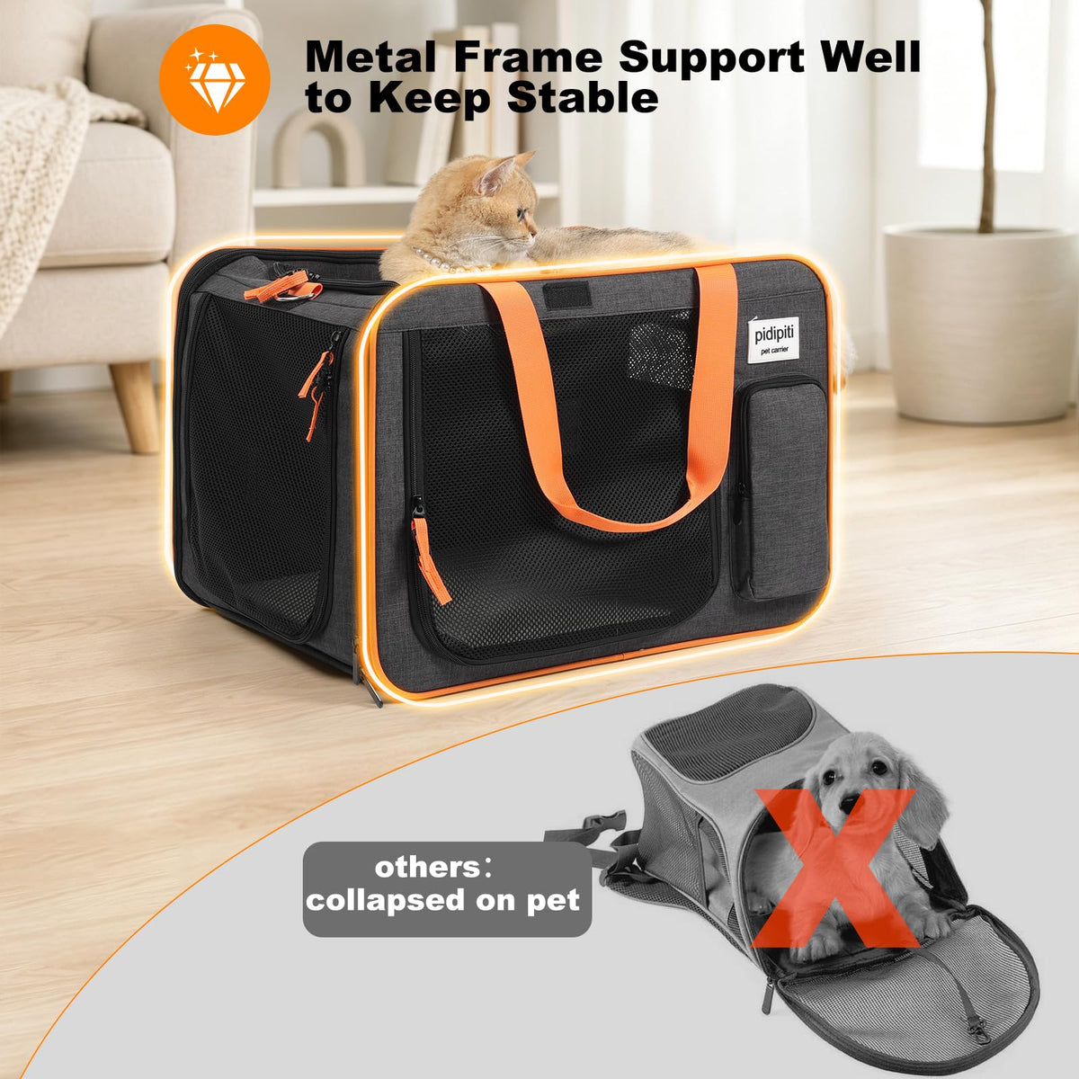 Expandable Large Cat Carrier R2599