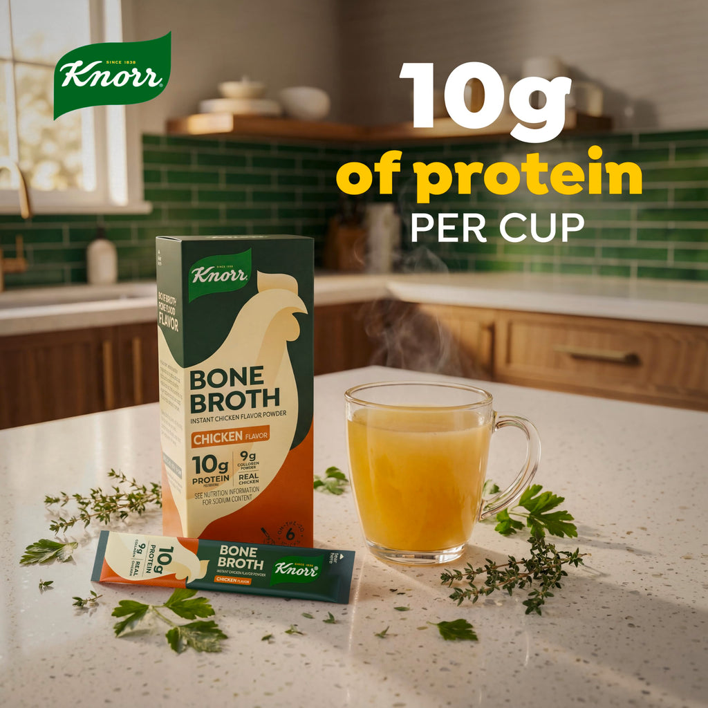 Chicken Bone Broth Instant Powder Mix Packets, 6 Count U5602