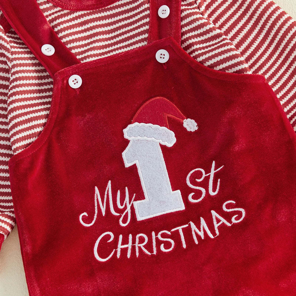 Christmas Baby Boy Outfit Romper Overalls Set Y7130