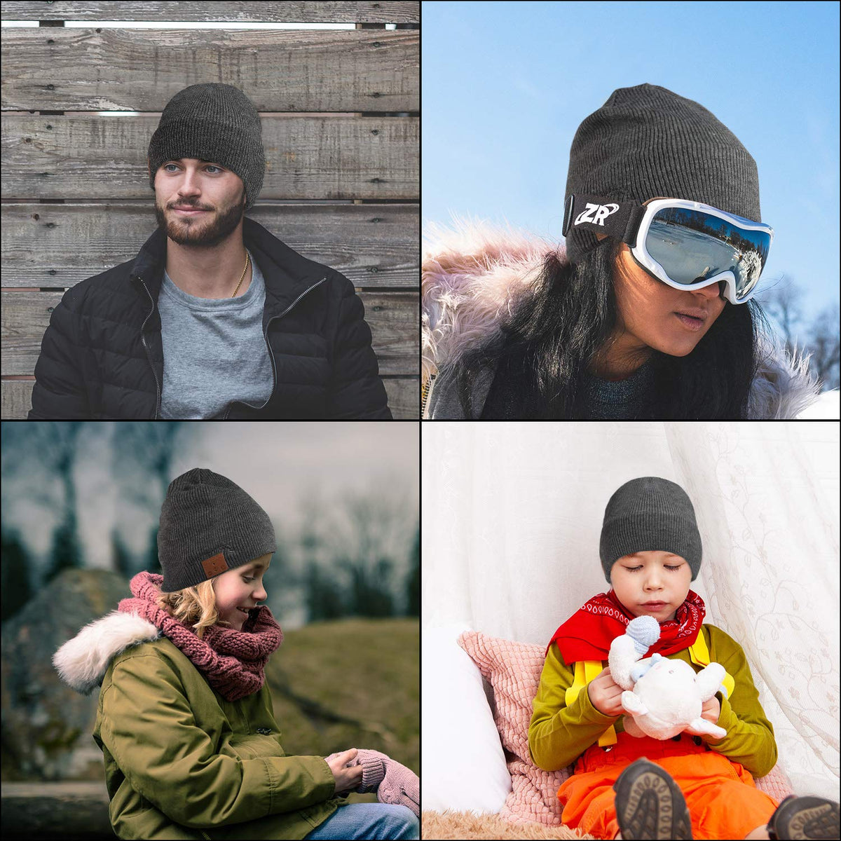 Bluetooth Knit Winter Cap with Microphone L41605