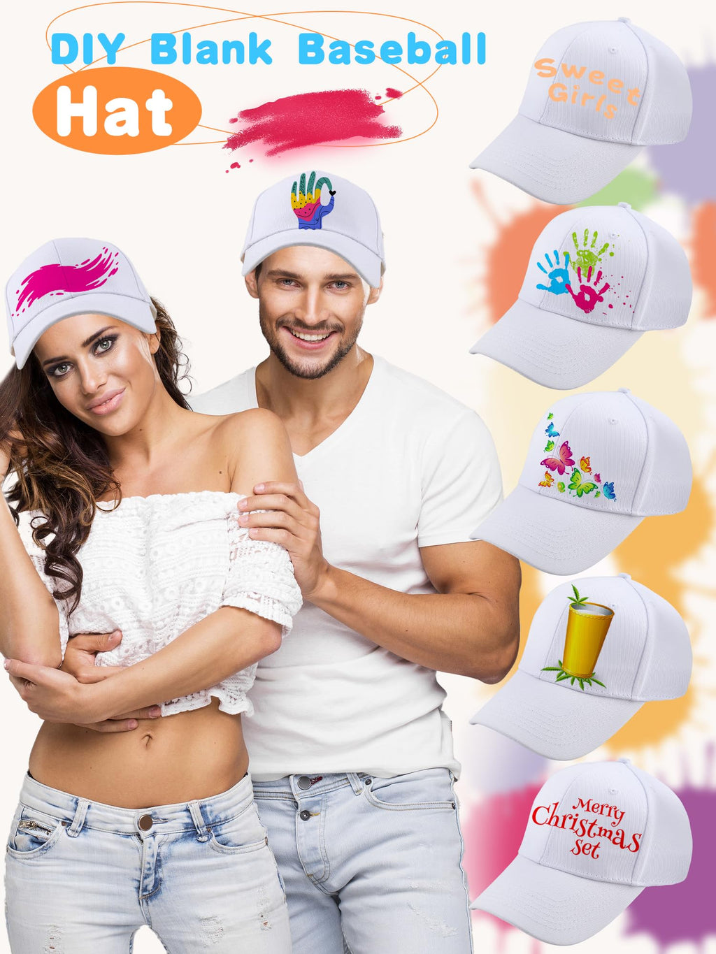 Cotton White Baseball Cap W770162