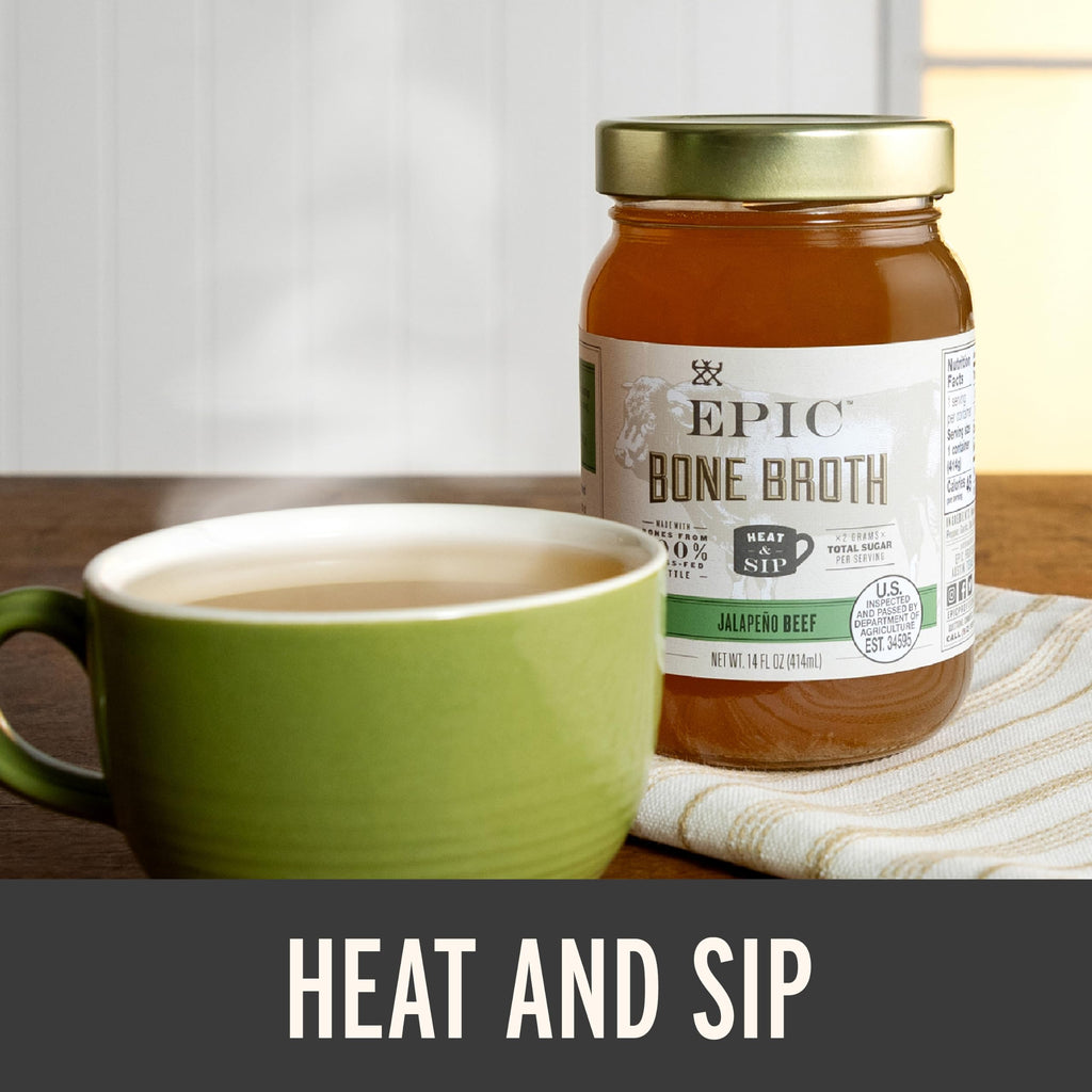 Beef Jalapeno Sea Salt Bone Broth 14 fl oz Pack of 6 V489048