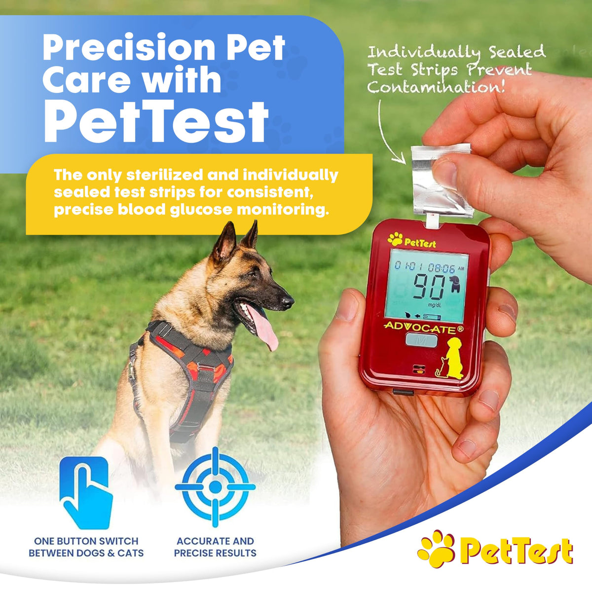 Blood Glucose 50 Test Strips for Dogs & Cats K362