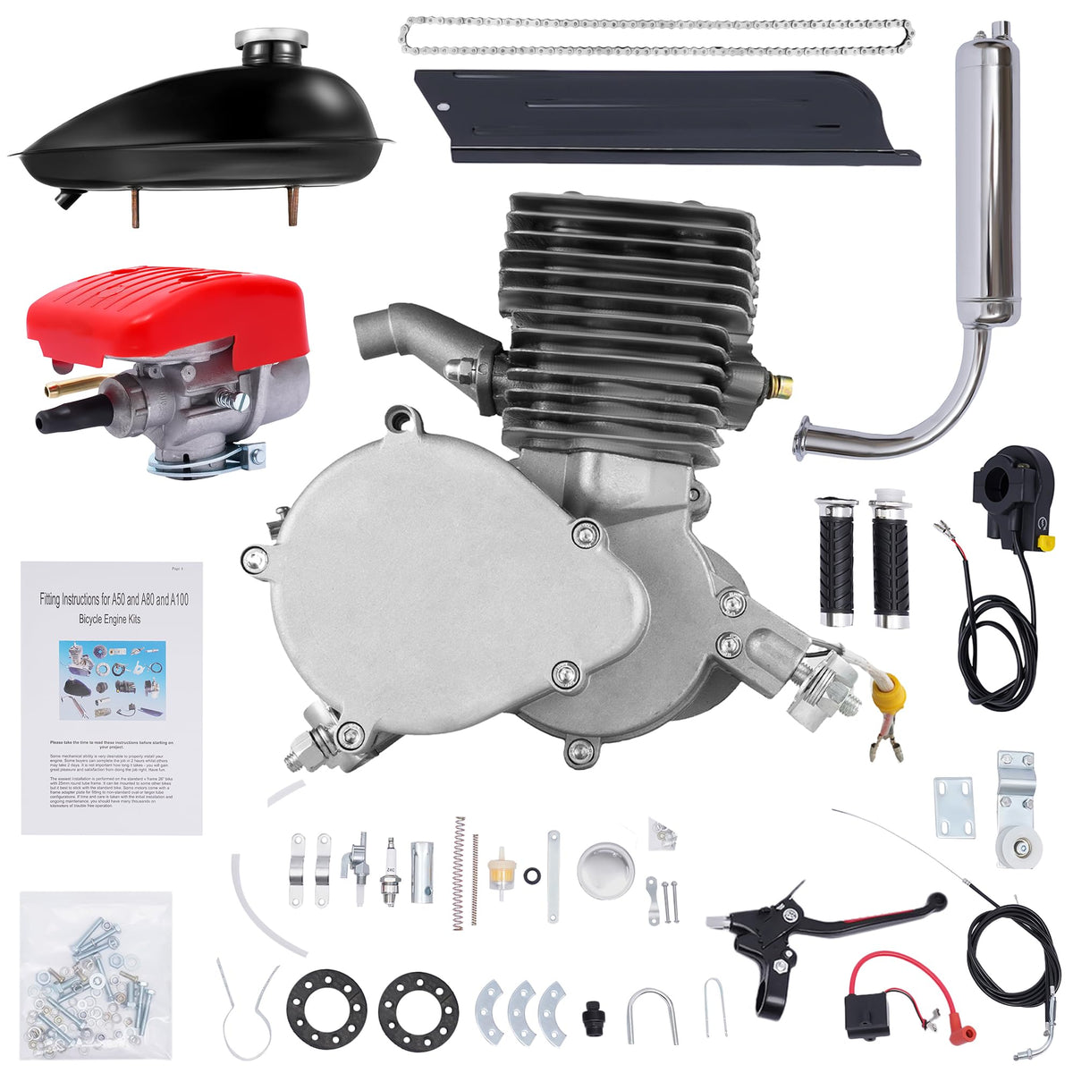 2-Stroke 100cc Bicycle Engine Kit L171
