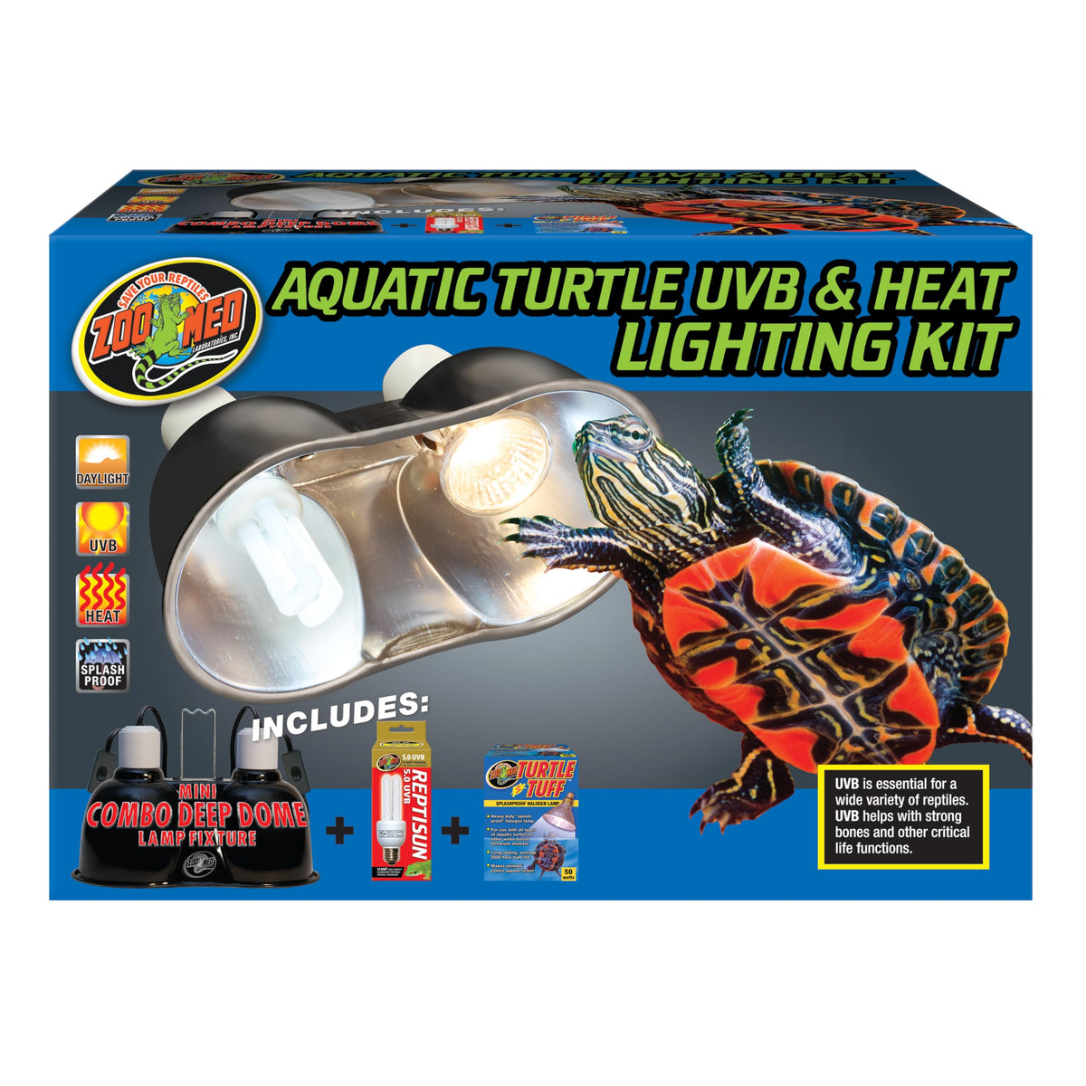 Aquatic Turtle Heat UVB Light Kit Y661