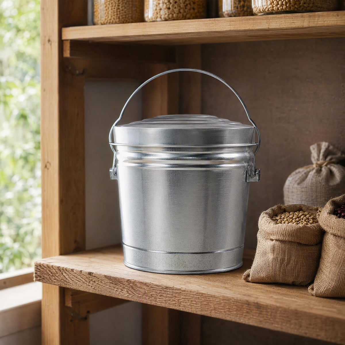 6-Gallon Galvanized Steel Utility Pail Y71405