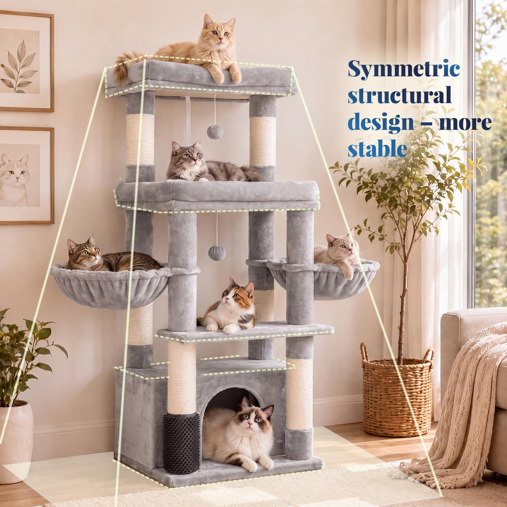 Cat Tree Tower with Extra Large Platform E7541