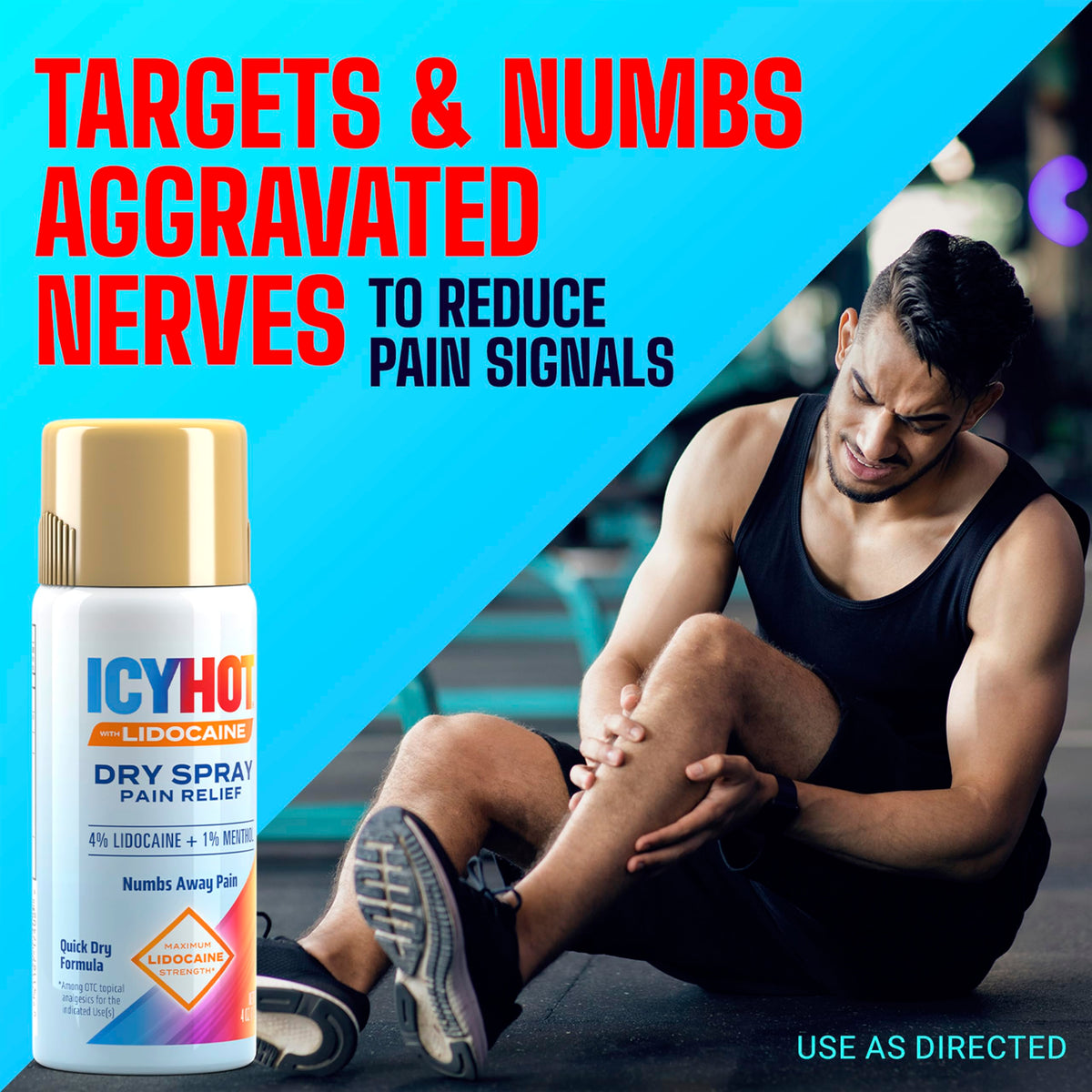 Lidocaine Pain Relief Dry Spray 4 oz L481810