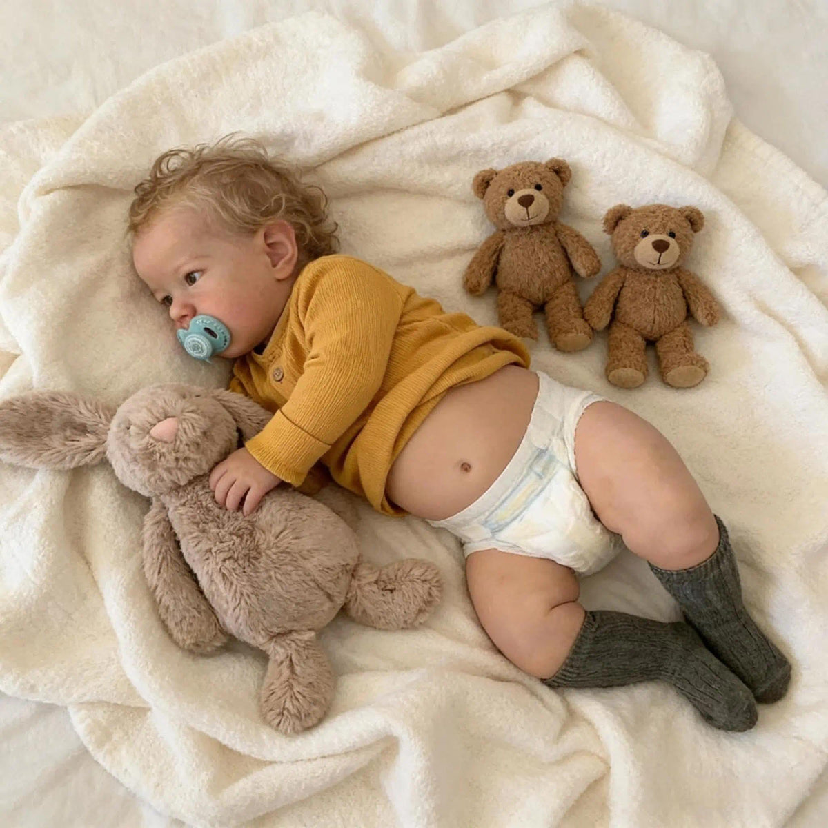 20 inch Vinyl Reborn Baby Doll with Hair W451