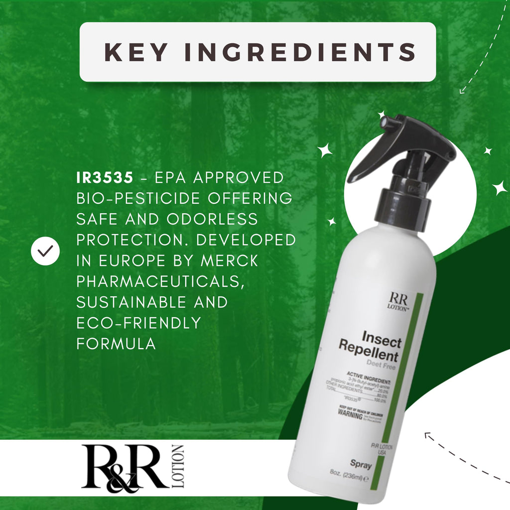 Insect Repellent Spray 8 Hour Protection 32oz Bottle F907255