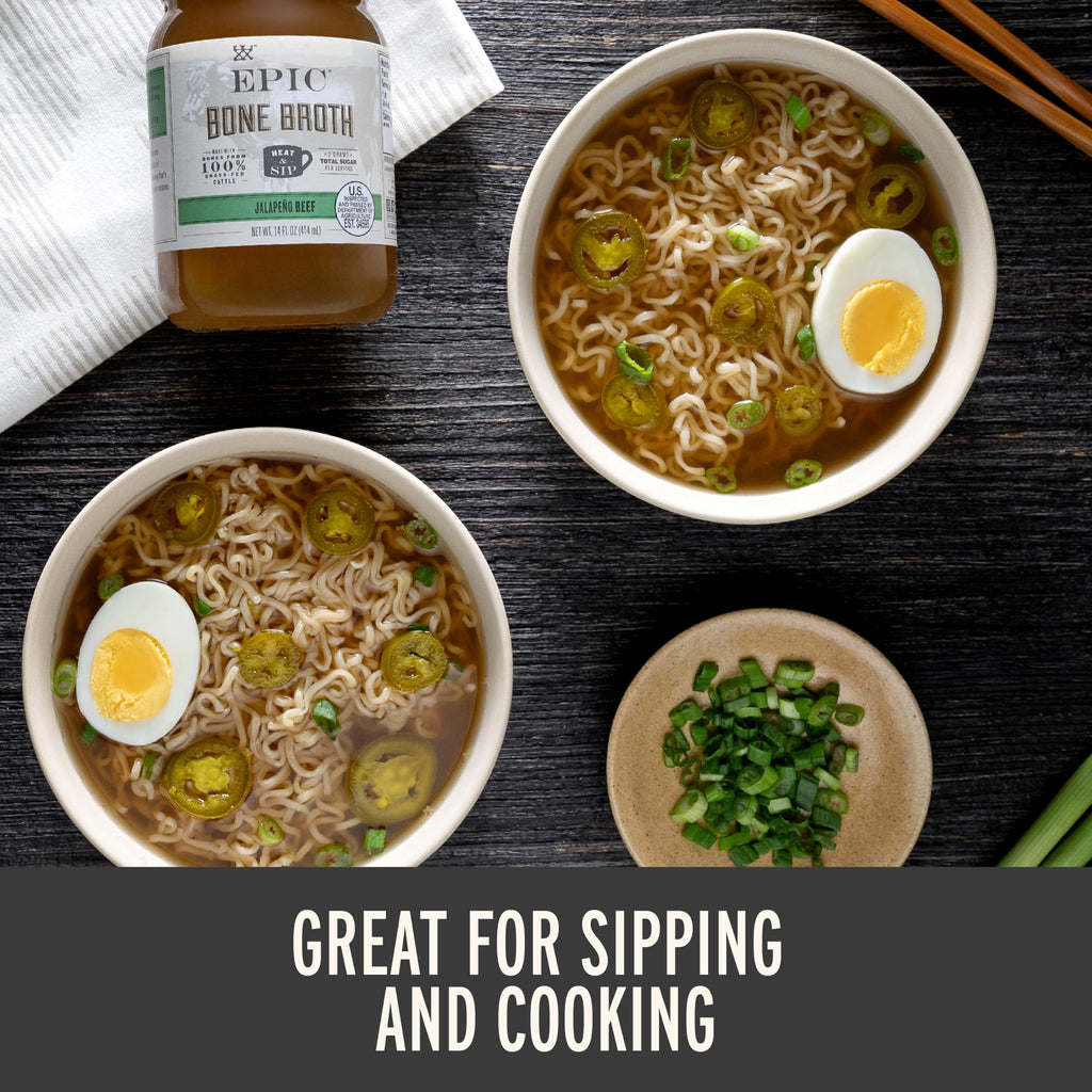 Beef Jalapeno Sea Salt Bone Broth 14 fl oz Pack of 6 V489048